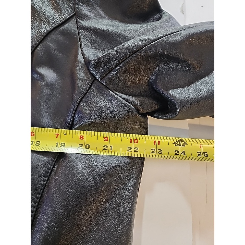Wilsons Leather 1X Black Jacket Thinsulate Ultra Insulation 5 Button Belted Coat - Picture 7 of 10